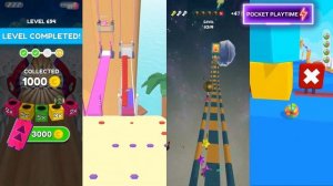 Going Balls vs Bridge Race vs Action Balls vs Candy Ball Run - All level gameplay Android, IOS