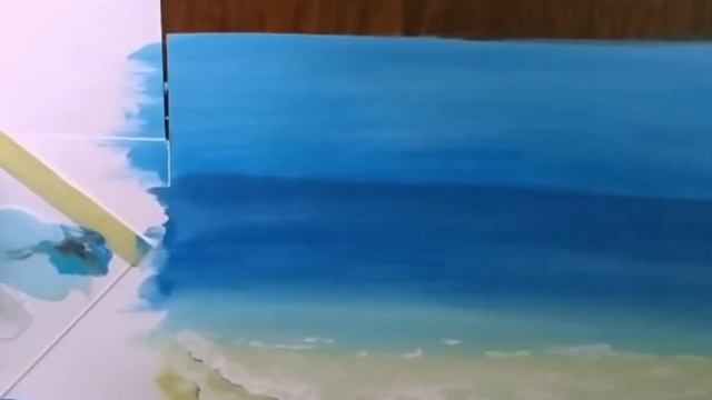 Как нарисовать море...гуашью.. смотреть онлайн