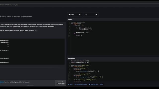 CodeWars Season Challenge - Third Episode (3rd) (Python and Loops) смотреть онлайн