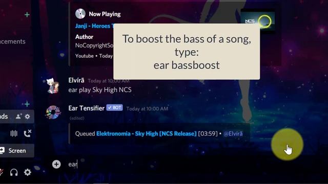 Ear Tensifier Bot│Best Music Bot│Bassboost and Earrape│Discord│Easy│Tutorial│Elvira смотреть онлайн