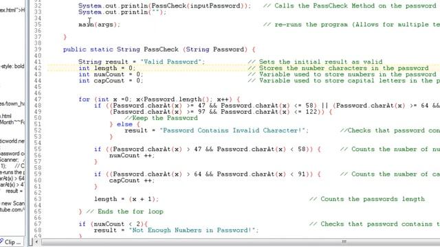 Password Validate Simple Java Program смотреть онлайн