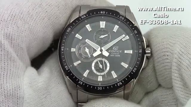 Мужские японские наручные часы Casio Edifice EF-336DB-1A1 смотреть онлайн
