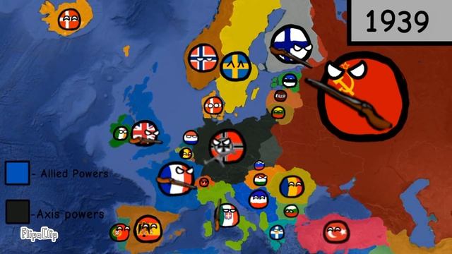 History Of Europe Using Google Maps (1900-2022) Countryballs