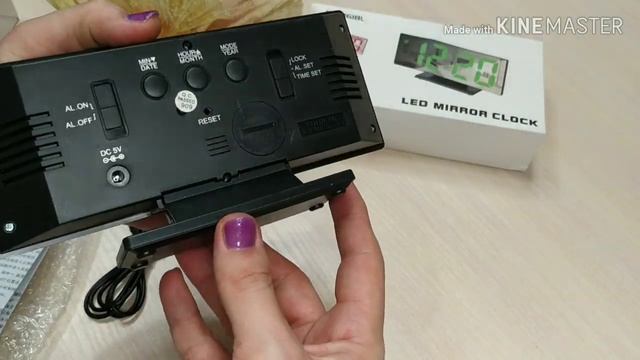 КИТАЙ! Электронные часы-будильник + дата, время, температура смотреть онлайн