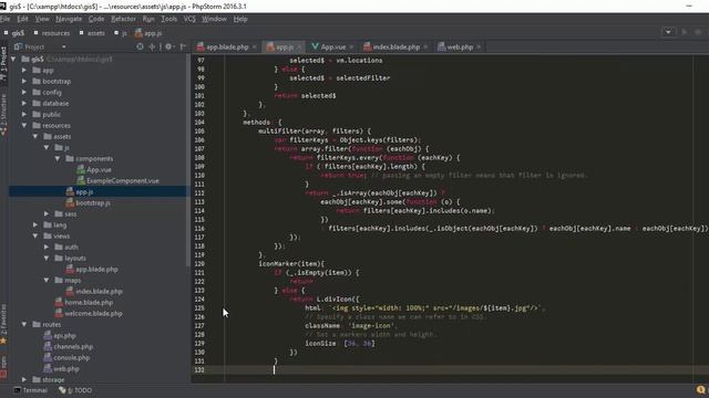 MARKER CLUSTER LEAFLETS USING VUEJS laravel смотреть онлайн