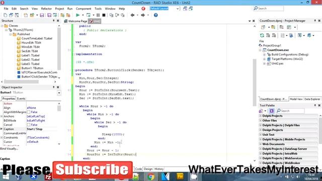 [Delphi / Pascal] Count Down Application смотреть онлайн