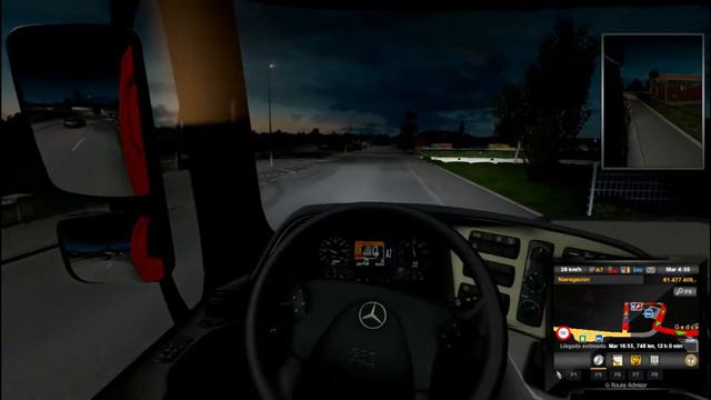 ETS 2 - MERCEDES BENZ ACTROS 610cv (mega space) - PT.3 смотреть онлайн