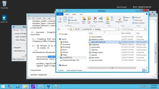 Wazuh - File integrity monitoring in a Windows server смотреть онлайн