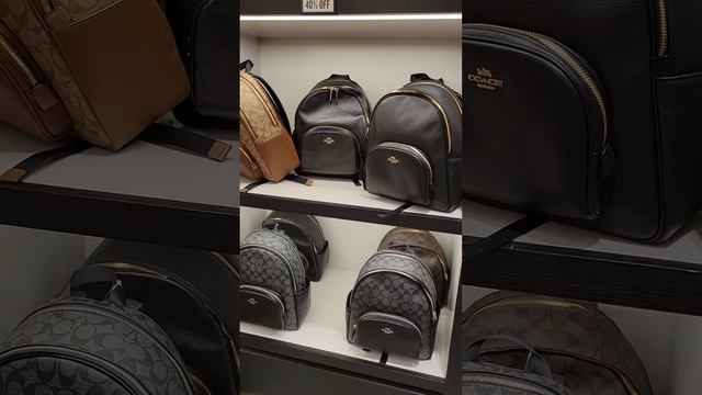 ?COACH BACKPACKS//40% DISCOUNT #shopping #outletmall? #shorts смотреть онлайн