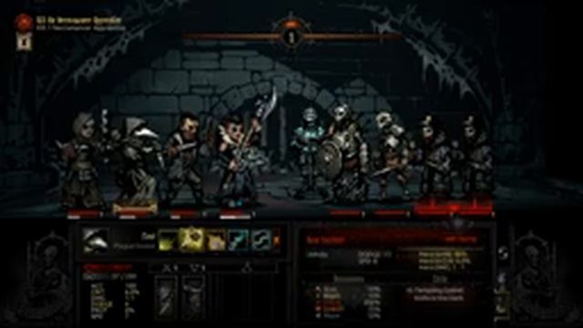 Darkest Dungeon Blind Let's play - Learning how to deal with stress and necromancers part 1 смотреть онлайн
