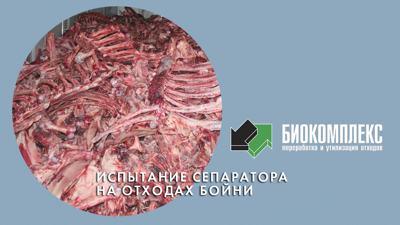 Испытание сепаратора на отходах бойни смотреть онлайн