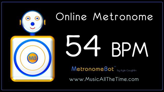 Online Metronome at 54 BPM MetronomeBot смотреть онлайн
