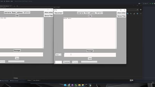 GUI chat in Python смотреть онлайн