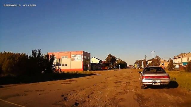 Камень-на-Оби улица Гагарина, проезд по не ровной дороге