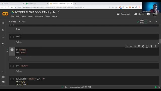 Lec-1 Integer,Float,Booleans| Python for Data Science & AI | Hindi | #datascience#ai#ml смотреть онлайн
