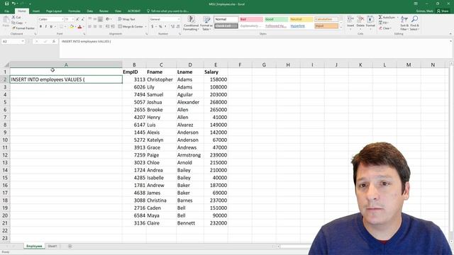 Write awesome SQL DDL using Excel смотреть онлайн