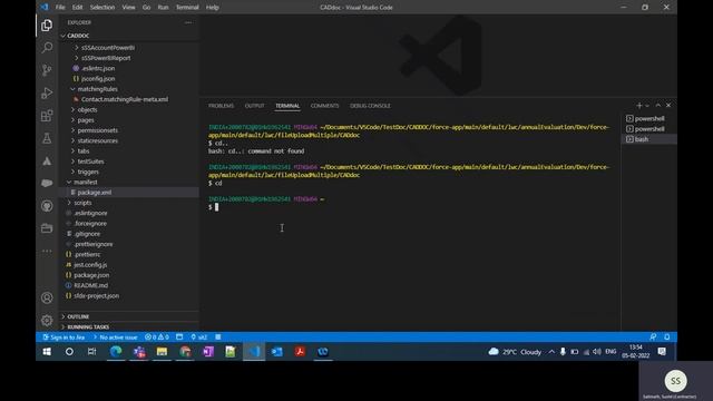How to clone repo from VS Code using GIT Bash смотреть онлайн