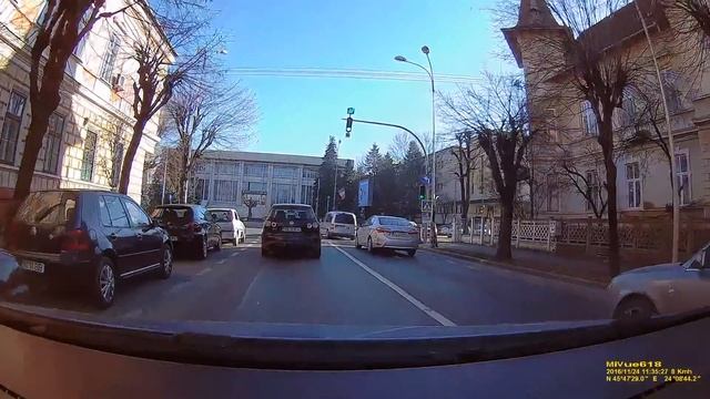 Drive in Sibiu Romania with Mio Vue 618 Camera смотреть онлайн