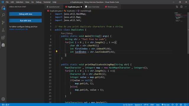 #6 How To Print Duplicate Characters From a String- part 1 смотреть онлайн