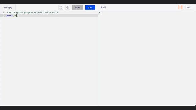 Python practical -Print hello world program смотреть онлайн