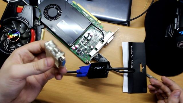 Как подключить старый монитор к новой видеокарте!? Переходник display port to VGA смотреть онлайн