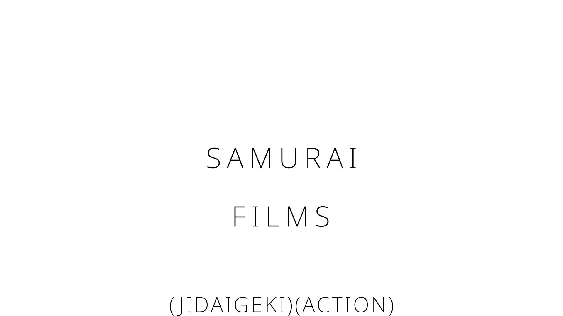 Samurai Films