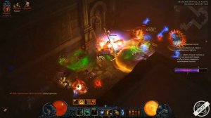 Diablo 3: варвар Яростный рывок в  сете Бессмертного короля + Наследие Рекор  2.6.1