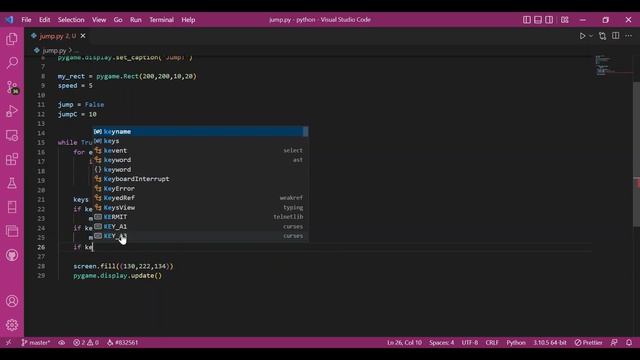 PyGame Tutorial For Beginners - Making an object jump in PyGame смотреть онлайн