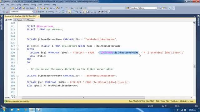 Fetching Data from Dynamic Linked Server| Fetch the data from Parameterized Linked Server | D-SQL смотреть онлайн