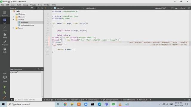 QT with HTML смотреть онлайн