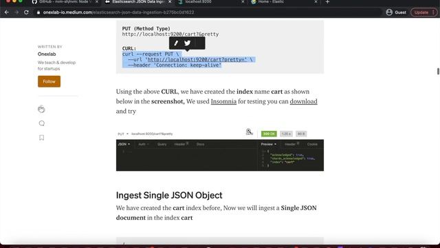 Elasticsearch JSON Data Ingestion смотреть онлайн