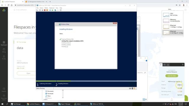 Install and operate a VM from S3 compatible HiDrive through LucidLink Filespaces смотреть онлайн