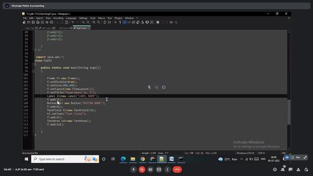 AJP | Practical-01 | Demonstrate the use of AWT components | Advanced Java 22517 | MSBTE смотреть онлайн