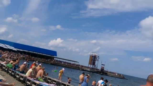 Анапа. Галечный пляж 01 сентября 2017 г. смотреть онлайн