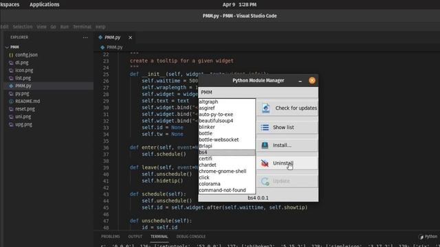 PMM - Python Module Manager | Python GUI projects | The Terminal Boy смотреть онлайн