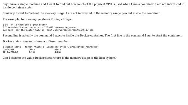 DevOps & SysAdmins: Find out CPU and memory usage percent of Docker container смотреть онлайн