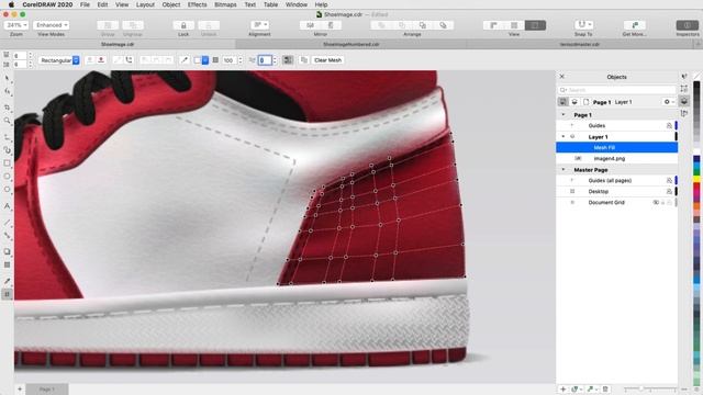 Working with Mesh Fill in CorelDRAW | Mac смотреть онлайн
