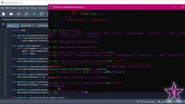 ¿Cómo hacer un sistema gestor de base de datos en python? || (python + json) смотреть онлайн
