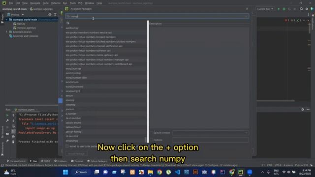 How to Install numpy package on pycharm IDE 2022 смотреть онлайн