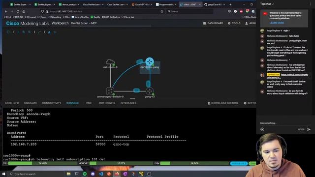 Road to DevNet Expert (2022): Model-Driven Telemetry (MDT) смотреть онлайн