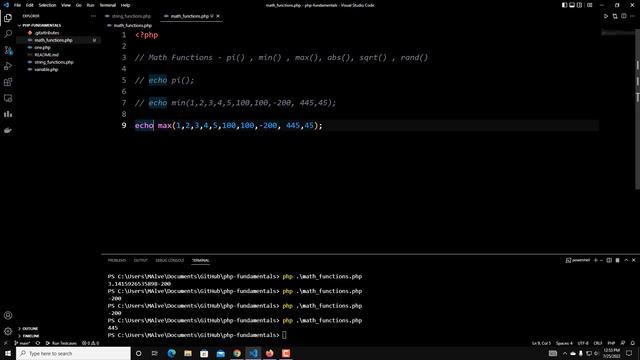 PHP Fundamentals || Short Course || Math Functions #4 смотреть онлайн