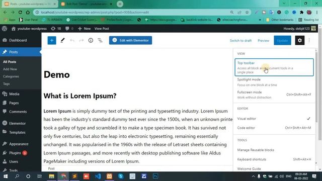 How to Fix the Missing tools Bar on WordPress || WordPress toolbar not showing смотреть онлайн