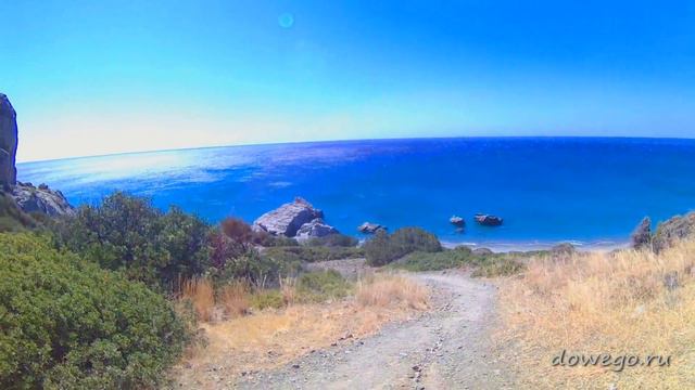 Крит. Пляж Листис. Панорама. смотреть онлайн