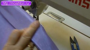 Как вшить молнию в наволочку