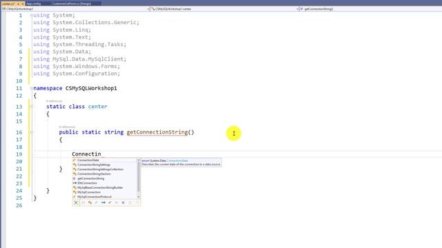 Visual Studio 2019 - การเชื่อมต่อกับฐานข้อมูล MySQL โดยใช้ C# смотреть онлайн