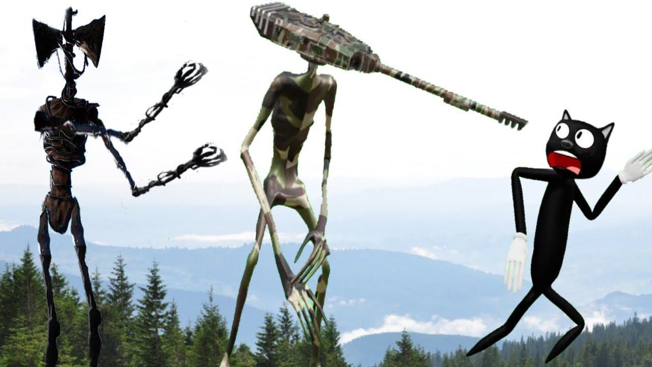 Сиреноголовый против Картун Кэт в реальной жизни Siren Head & Cartoon cat 3 серия смотреть онлайн