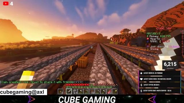 MINECRAFT LIVE | JOIN OUR SMP JAVA/POCKET 24/7 | CUBE GAMING смотреть онлайн