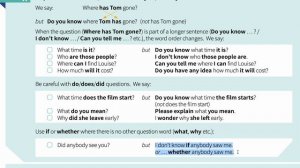 50. Reported questions. Indirect questions.