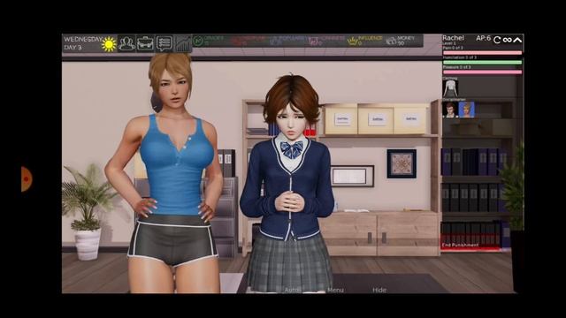 The headmaster Version 0.11 beta Full walkthrough.How to increase +20 discipline. смотреть онлайн