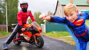 Приключения Левы и Глеба - История про гонки на мотоцикле